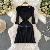 Rochie Retyna cu decolteu in V si curea inclusa