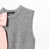 Vesta Unya din tricot cu funda laterala