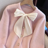 Jerseu Amarya din tricot cu funda