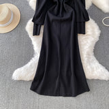 Set Jatka compus din cardigan si rochie din tricot moale