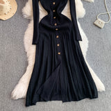 Rochie Ianthe cu nasturi aurii