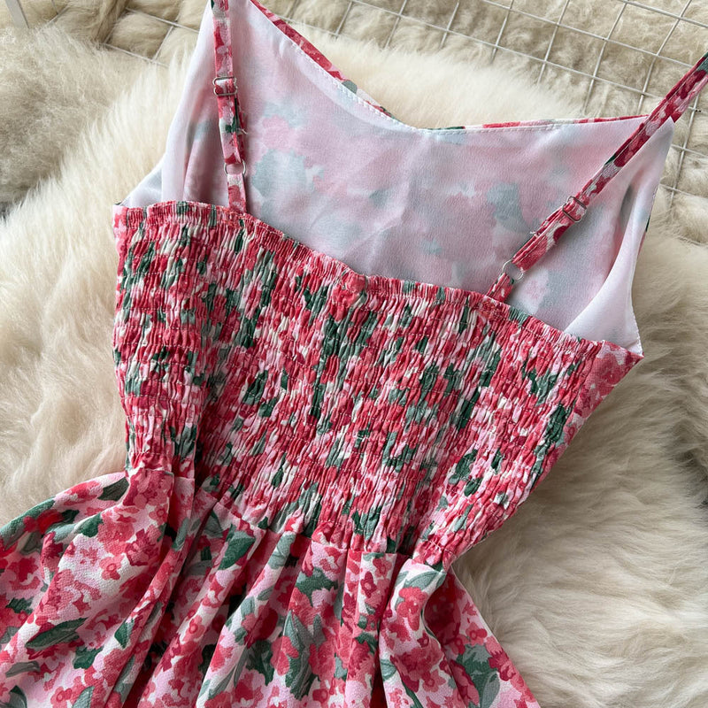 Set Delanie compus din rochie roz si camasa cu nod