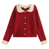 Jerseu Inaya cu guler lat si nasturi tip inima