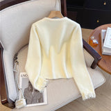 Jerseu Amarya din tricot cu funda