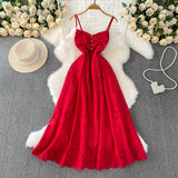 Rochie Finna cu broderie si nasturi perla