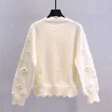 Jerseu Alondra tricotat cu flori