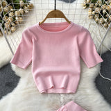 Set Briseis din tricot reiat