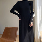 Rochie Fiora cu nasturi la mansete