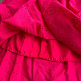 Rochie brodata Embrys cu maneci scurte