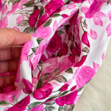 Rochie Ysva cu pliuri si imprimeu floral