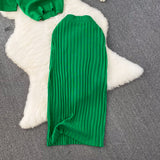 Set Briseis din tricot reiat