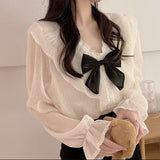 Bluza Emylda cu funda si volanase