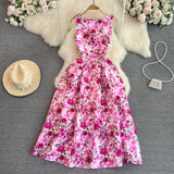 Rochie Ysva cu pliuri si imprimeu floral