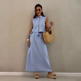 Set Felishia compus din camasa si fusta midi
