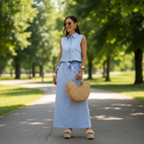 Set Felishia compus din camasa si fusta midi