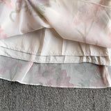 Rochie midi Maldes cu imprimeu floral si panglici