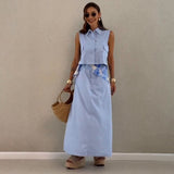Set Felishia compus din camasa si fusta midi