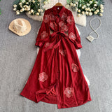 Rochie Padima cu flori brodate