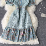 Rochie Nekoda cu detalii florale din dantela