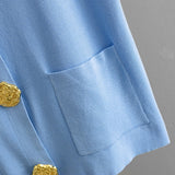 Set Aurra din tricot, compus din vesta si pantalon