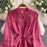 Rochie tip camasa Floralys cu imprimeu floricele