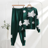 Set Hava verde compus din hanorac si pantaloni