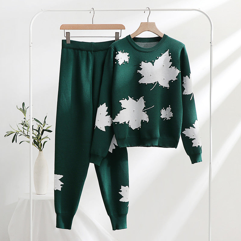 Set Hava verde compus din hanorac si pantaloni