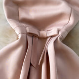 Rochie Angelyn cu perle si fundita