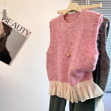 Vesta Falina din tricot fara maneci