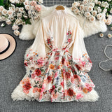 Rochie tip camasa Delusia cu imprimeu floral