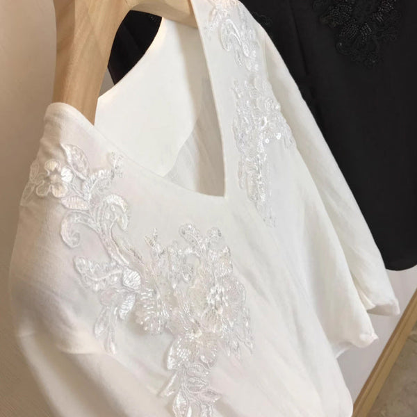 Bluza Charmine cu broderie florala