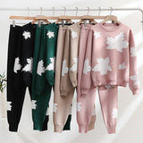 Set Hava verde compus din hanorac si pantaloni