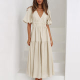 Rochie Aria cu decolteu in V si maneci scurte