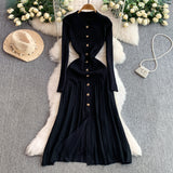 Rochie Ianthe cu nasturi aurii