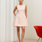 Rochie Pariss mini cu decolteu decorat cu pietricele