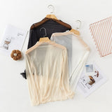 Bluza Cally din tul cu imprimeu buline