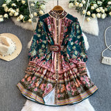 Rochie tip camasa Retrra curea inclusa