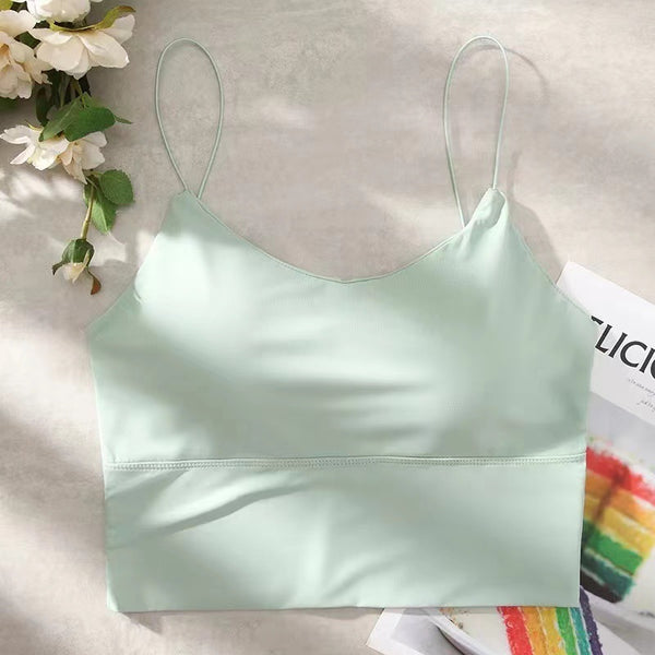 Bustiera Polka verde cu bretele elastice