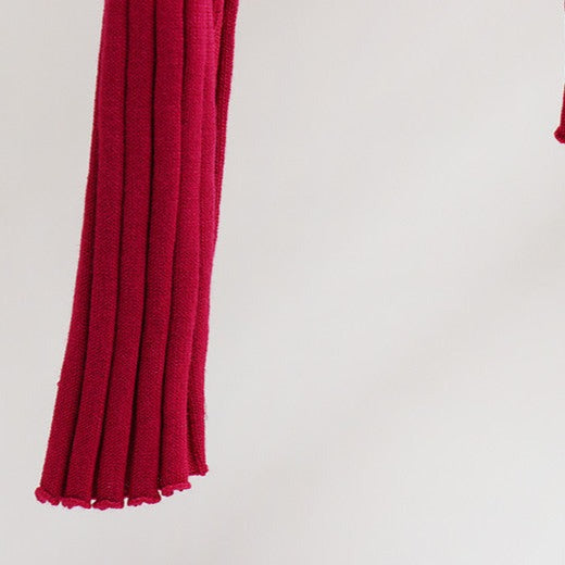 Compleu Dinnia roz compus din bluza si pantaloni din tricot reiat