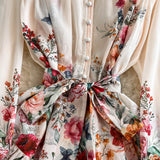 Rochie tip camasa Delusia cu imprimeu floral