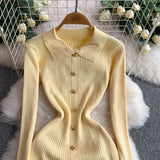 Rochie Ianthe cu nasturi aurii