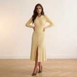 Rochie Ianthe cu nasturi aurii
