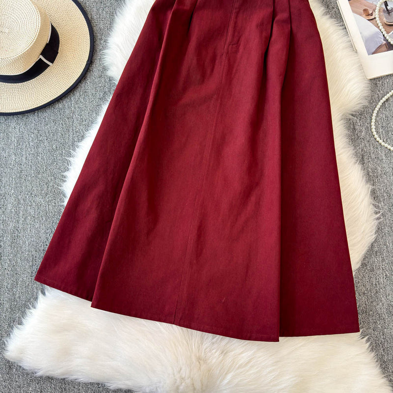 Fusta Fenirra cu talie elastica si croi in A