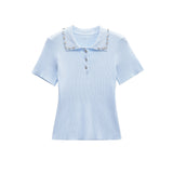 Tricou elegant Grety cu strassuri