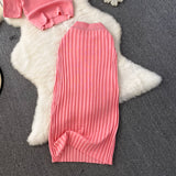 Set Briseis din tricot reiat