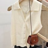 Top Cerise din tricot reiat si nasturi functionali