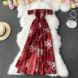 Rochie Trezera cu top elastic si crapatura in fata