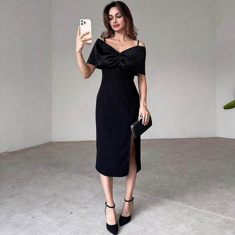 Rochie Gaia cu maneci cazute