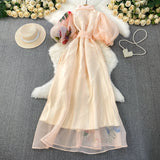 Rochie maxi Peonia din organza cu imprimeu floral