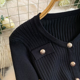 Rochie Elindra din tricot cu decolteu in V